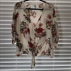 M-Fasis by California Blue 2X 3/4 Sleeve Blouse